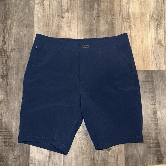 Public Rec Men’s Dealmaker Shorts Navy Blue Size 30, 8” Inseam Casual - Picture 1 of 8